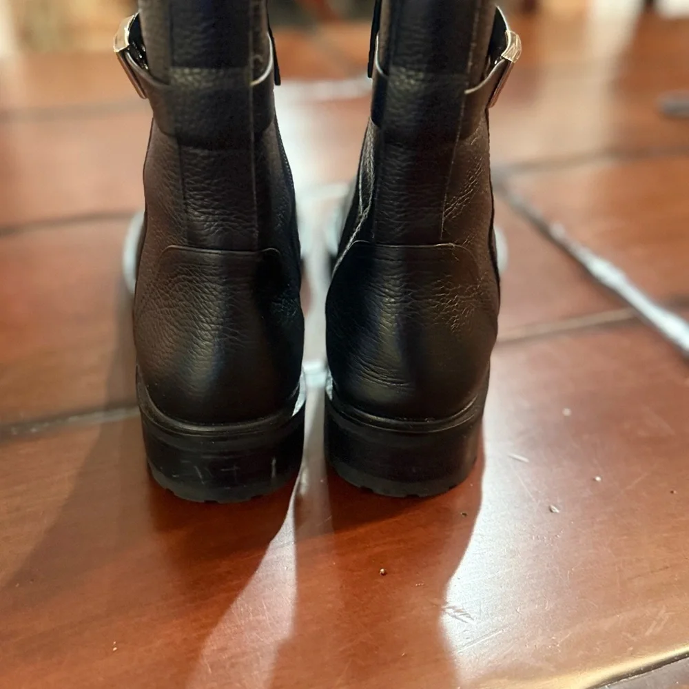Kate Spade New York Dani Lug Sole Booties - Black Leather - NWOT - Picture 3 of 5